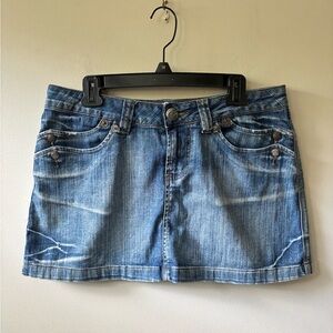 Candies Y2K Denim Mini Skirt